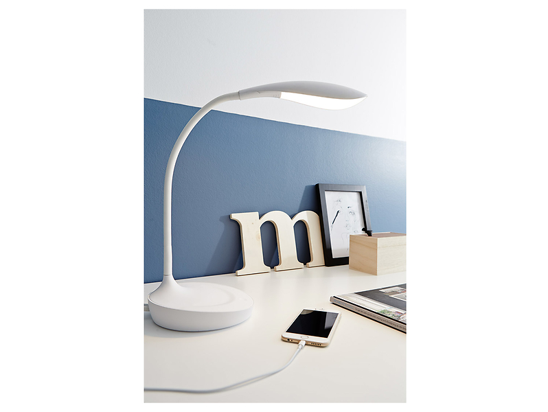 Lampka biurkowa Swan LED biała