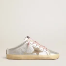 Golden Goose Superstar Sabots Leather with Suede Star Patterns