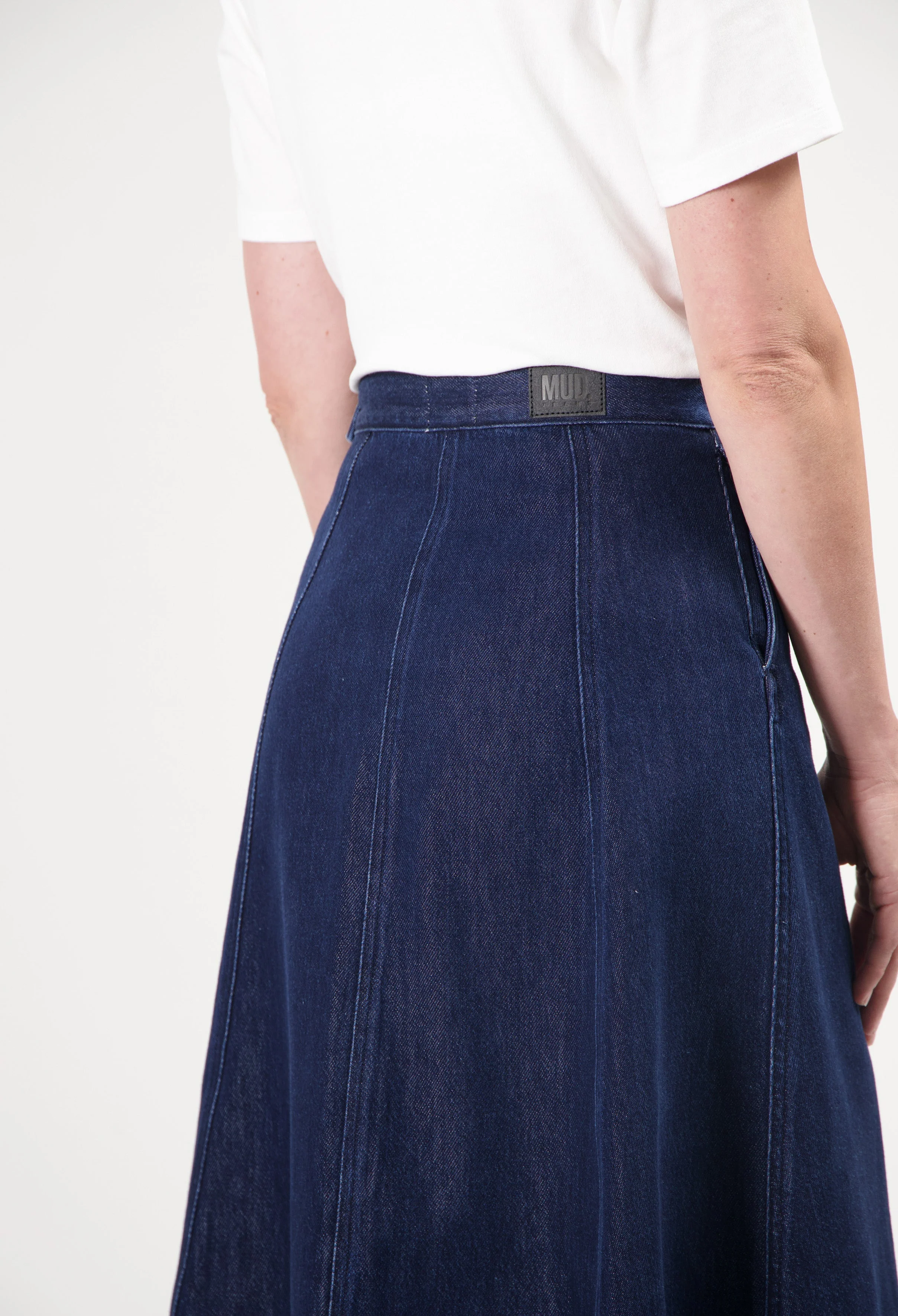 Mae Panel Skirt - Stone Indigo