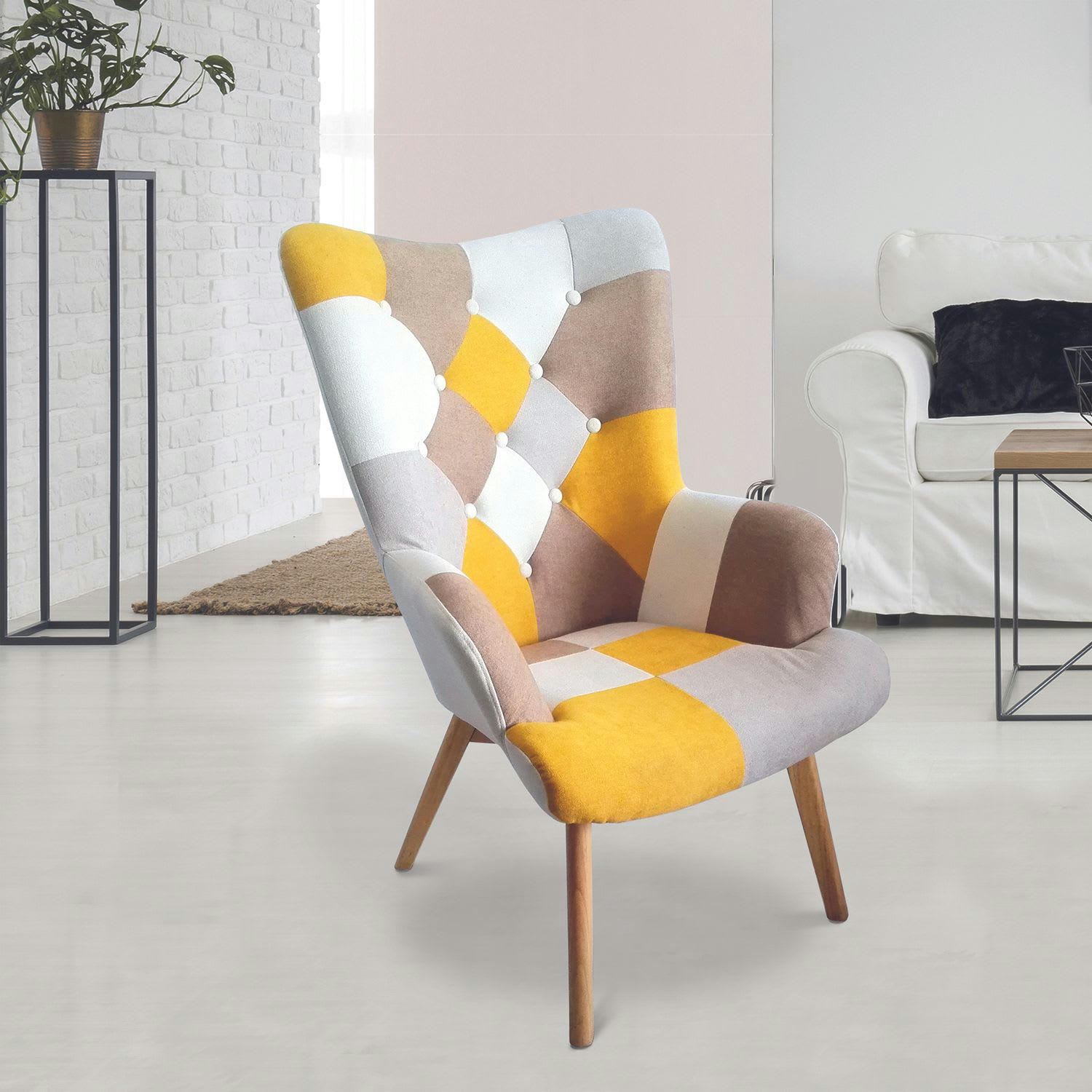 HELSINKI - Fauteuil jaune
