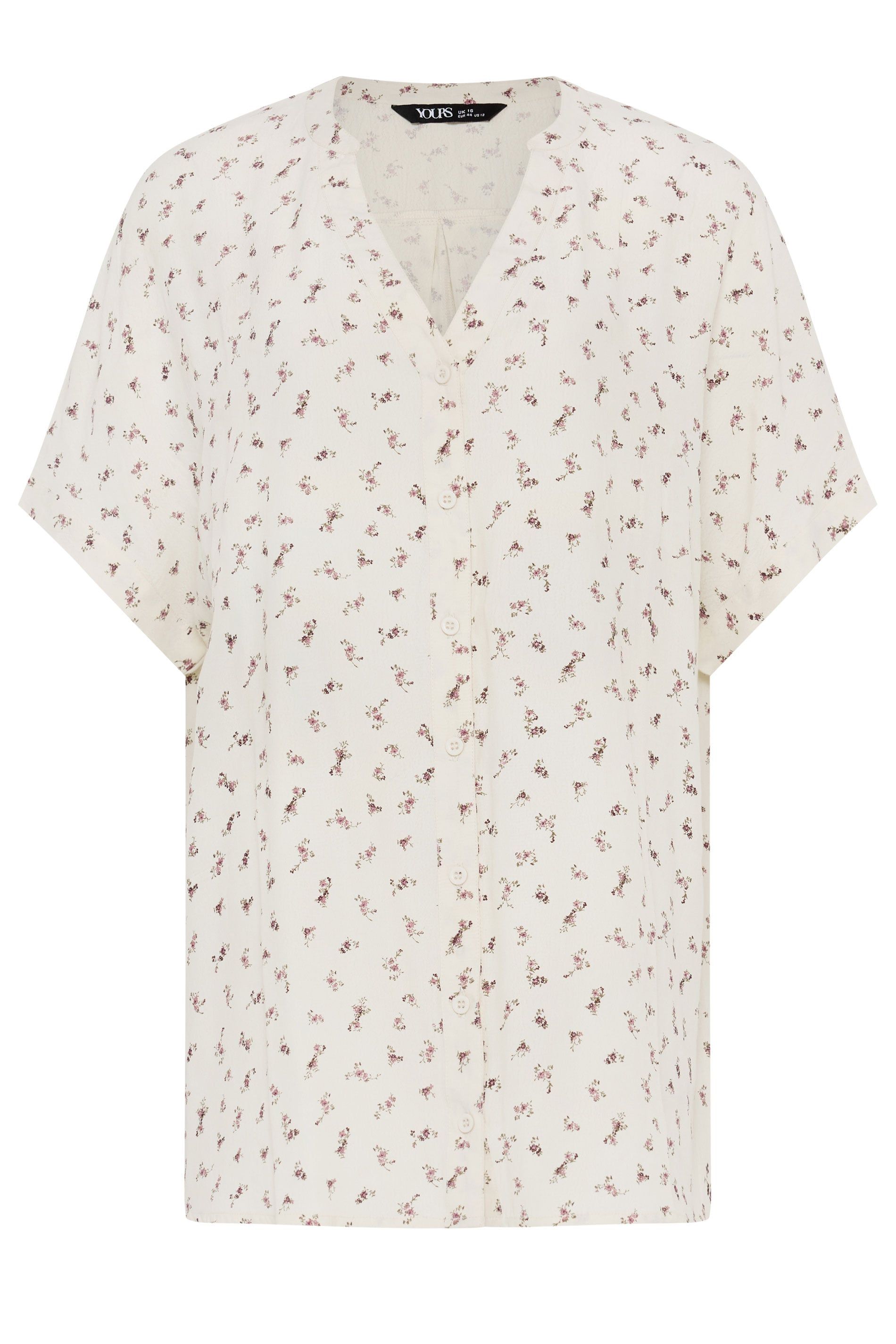 Yours Ditsy Floral Dobby Blouse