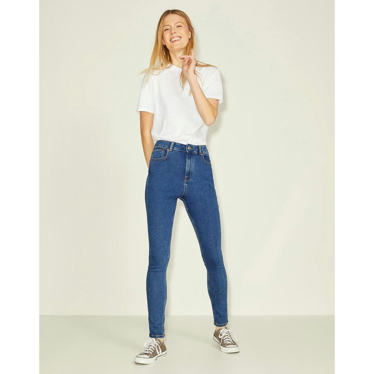 Jean skinny, taille haute