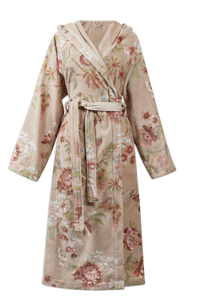Pip Studio Secret Garden Badjas - Khaki - XXL