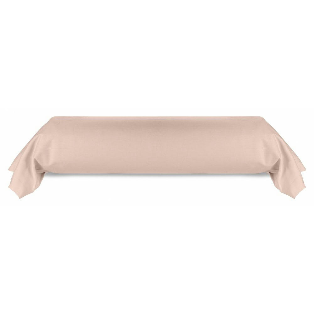 - Taie de traversin coton rose 80x185 cm