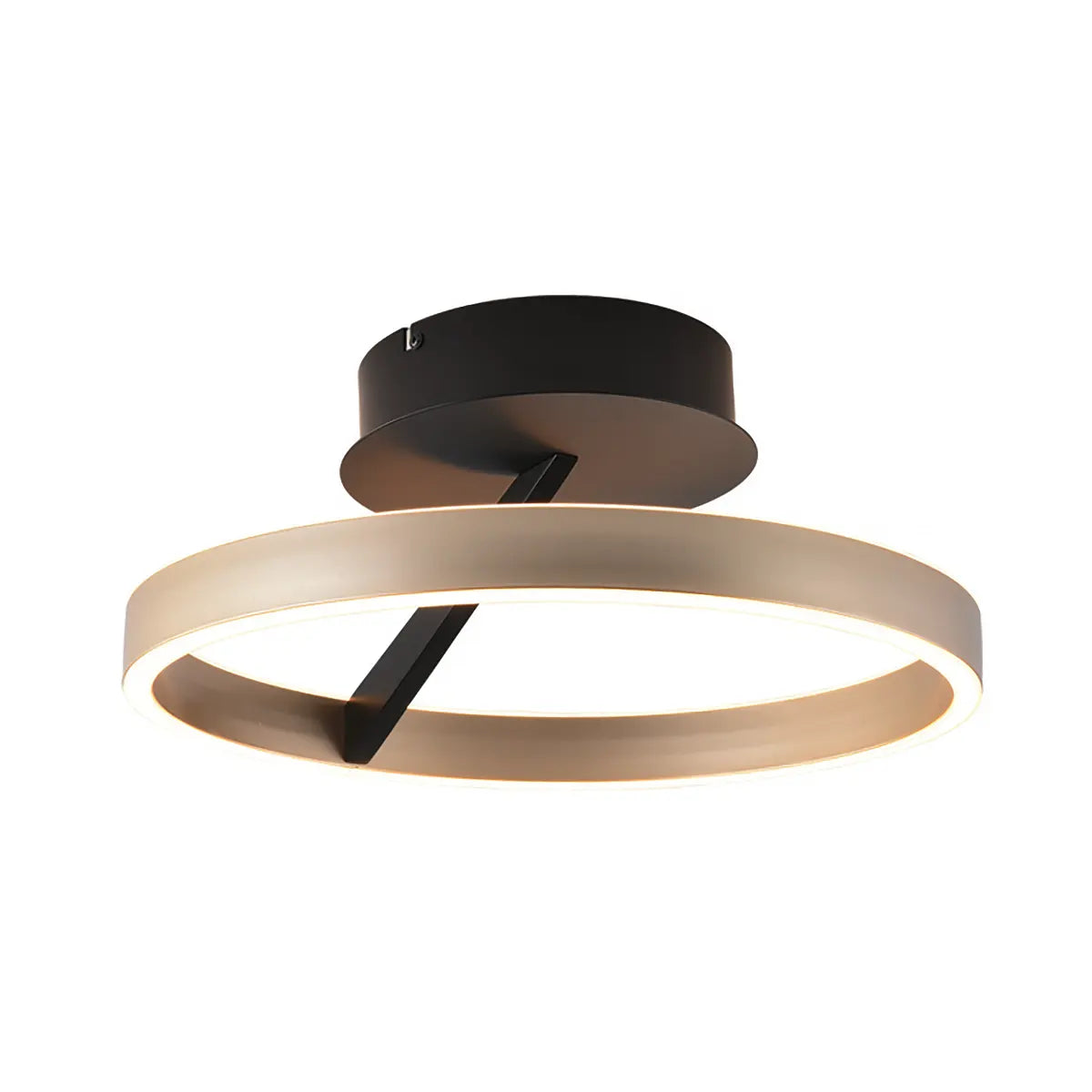 Freelight plafondlamp Pilota - 2 lichts - 40 x 17  cm - zwart goud