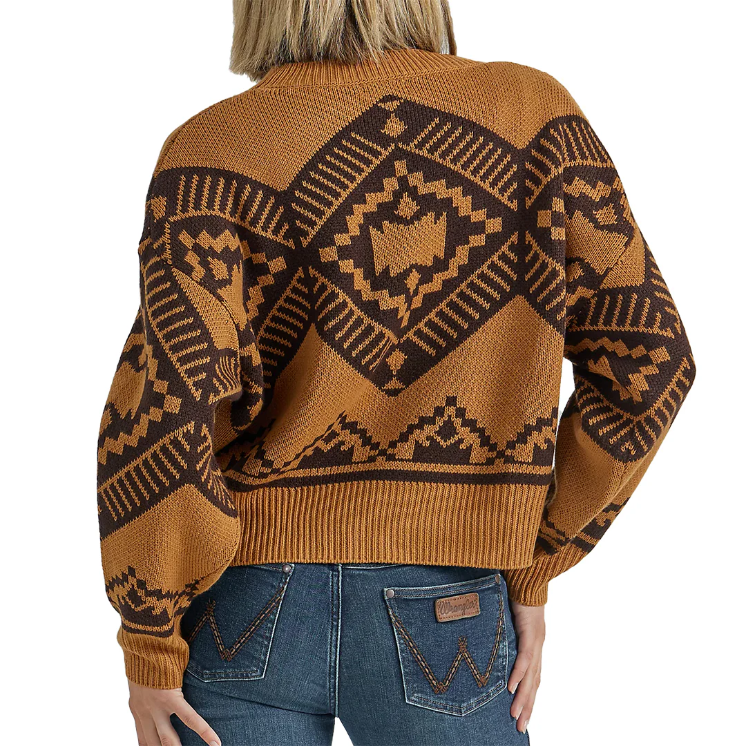Женский ретро-свитер Wrangler в стиле юго-западной Америки