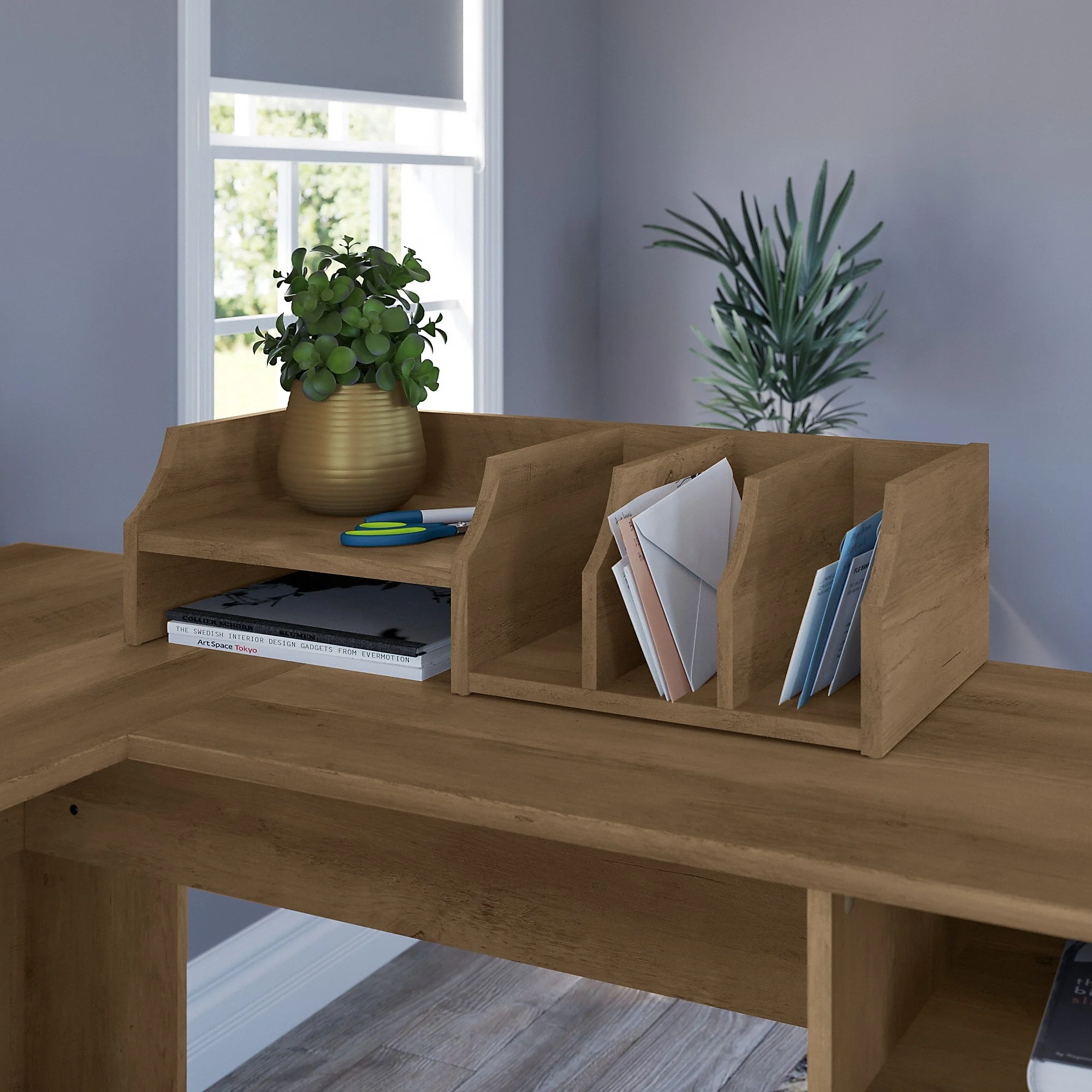 Cabot Desktop Organizer with Shelves by Bush Furniture