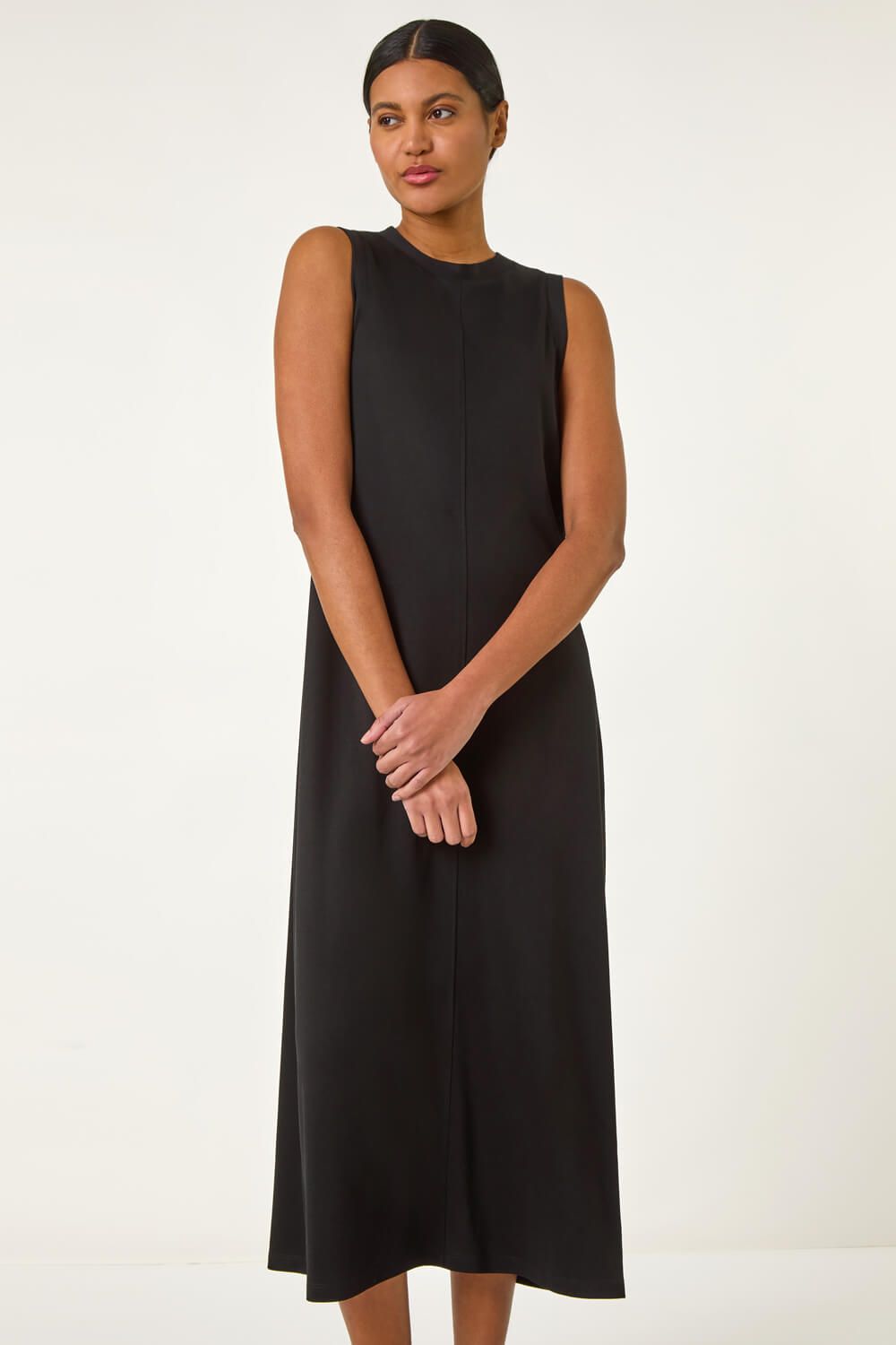 Roman Sandwash Stretch Midi Dress