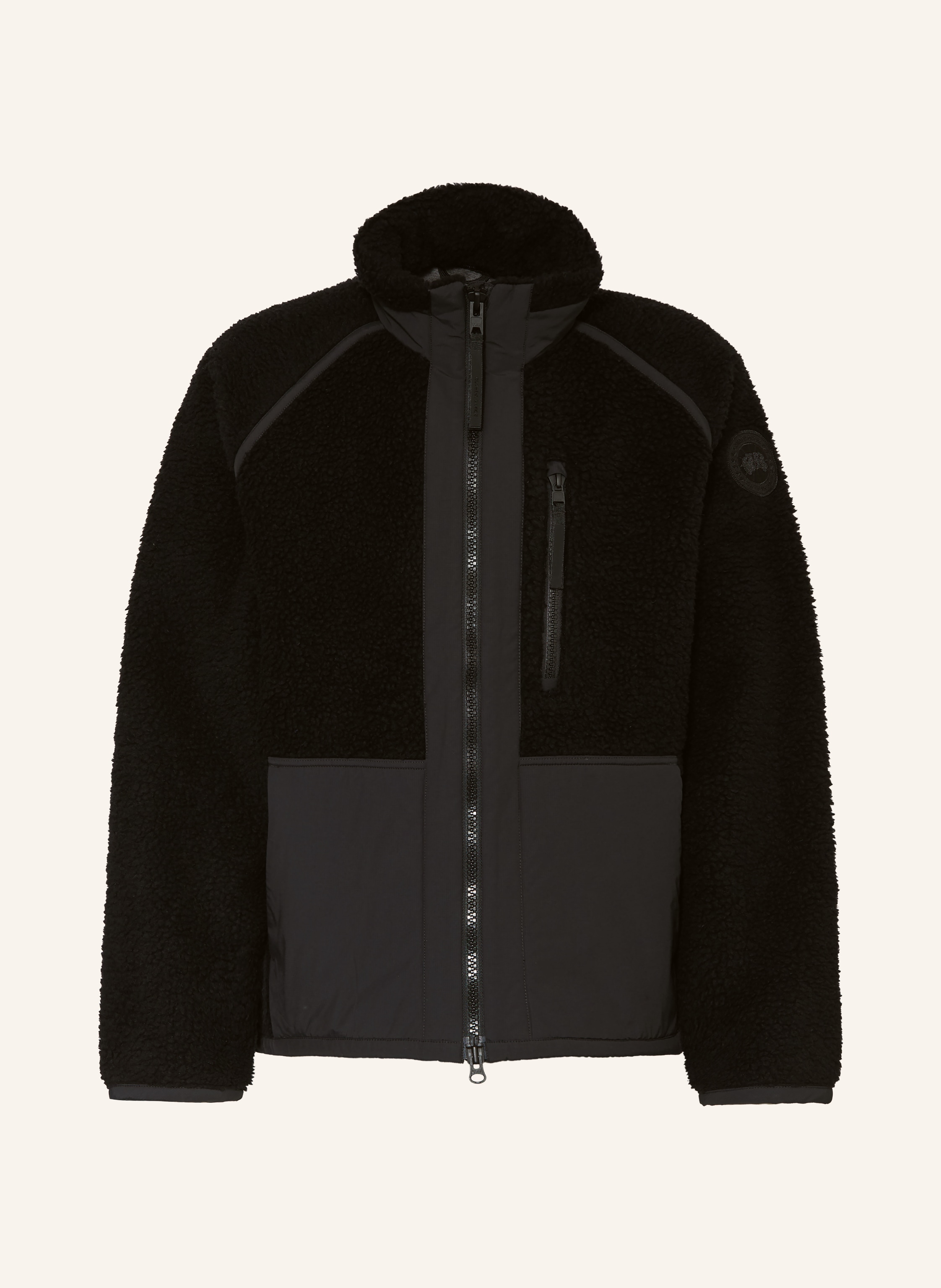 CANADA GOOSE Teddyfell-Jacke im Materialmix