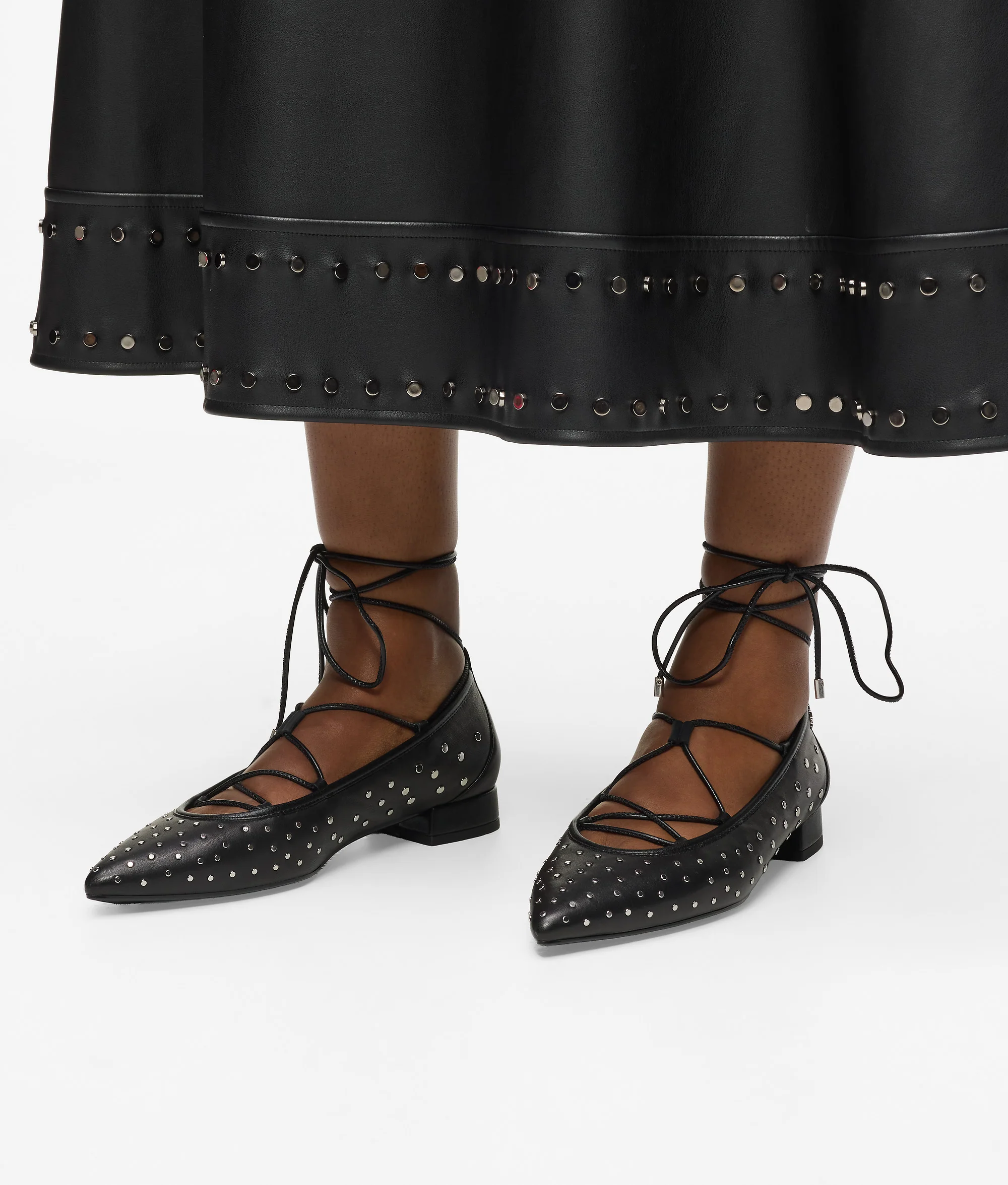 Chaussures plates à lacets longs style ballerines Kerrie