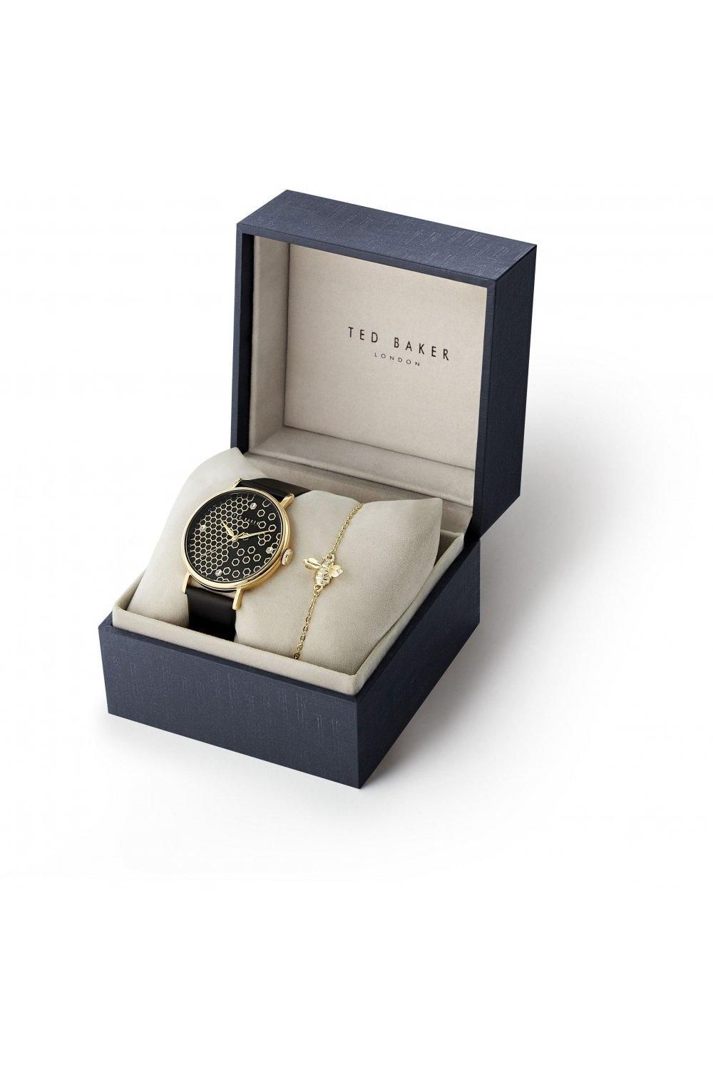 Ted Baker Phylipa Beehive Stainless Steel Fashion Analogue Watch - Bkg0285009I