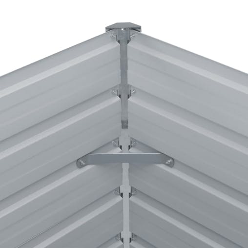 NNEVL Raised Garden Bed 160x80x77 cm Galvanised Steel Green