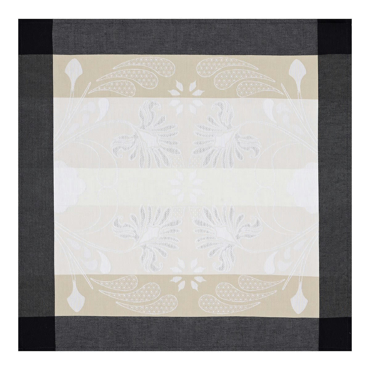 BENGALE - Serviette en coton leopard 58 x 58