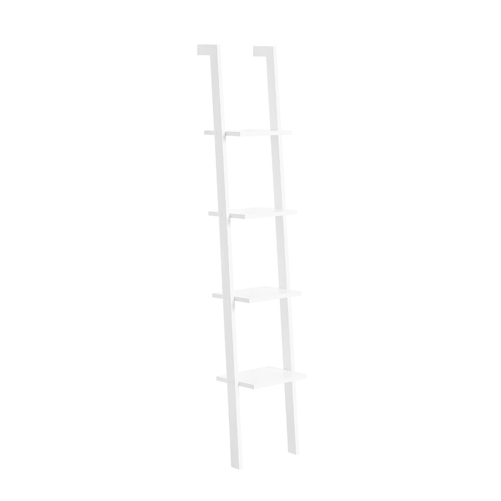 SoBuy Regał na książki z 4 półkami Biały 33x23x180cm Nowoczesny FRG15-W