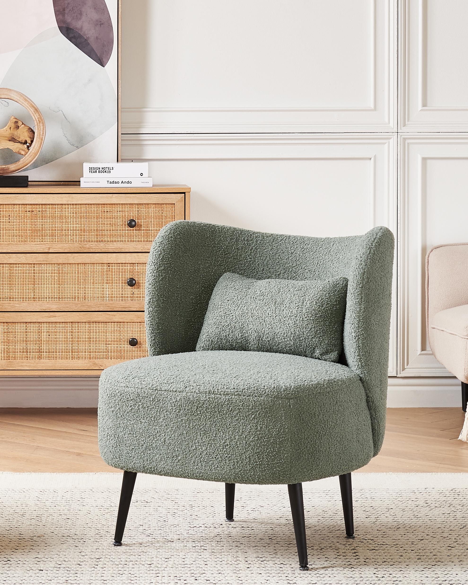 Armchair OTSBY Boucle Light Green