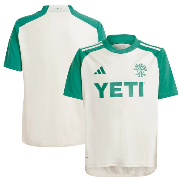 Austin FC adidas Youth 2024 The Armadillo Kit Replica Jersey – Tan