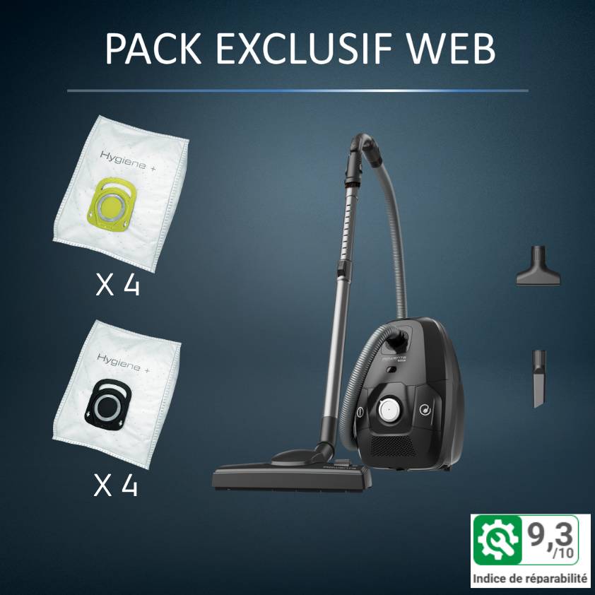 Pack Exclusif Web - Aspirateur Green Force Silence   8 sacs hygiene