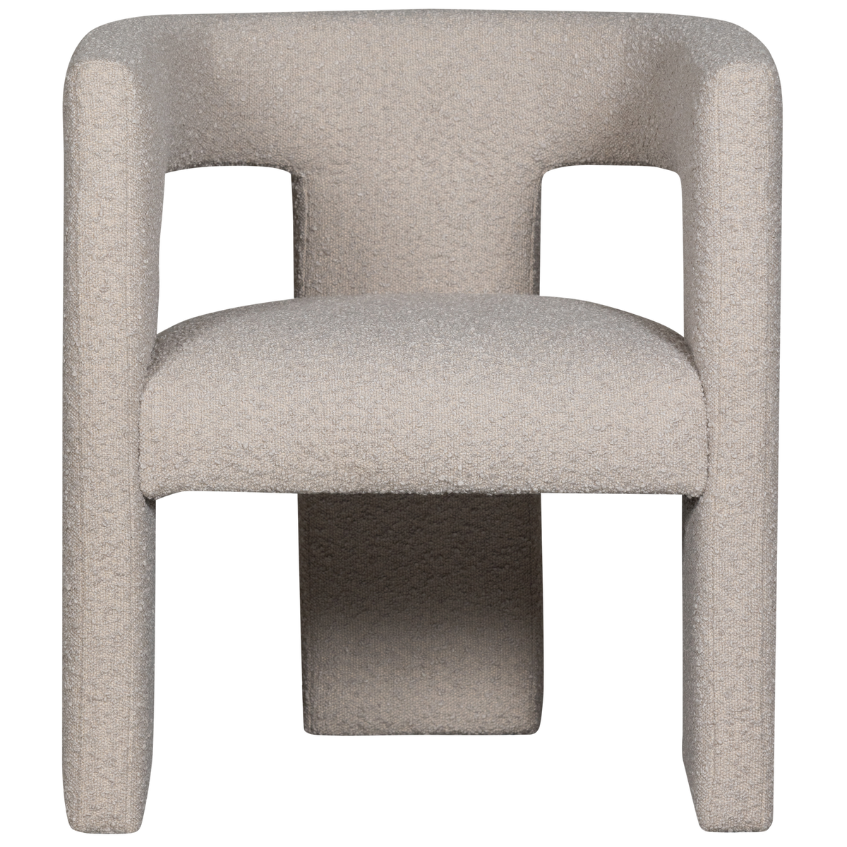 WOOOD fauteuil Tiwa - Bouclé - Beige - 70x64x64