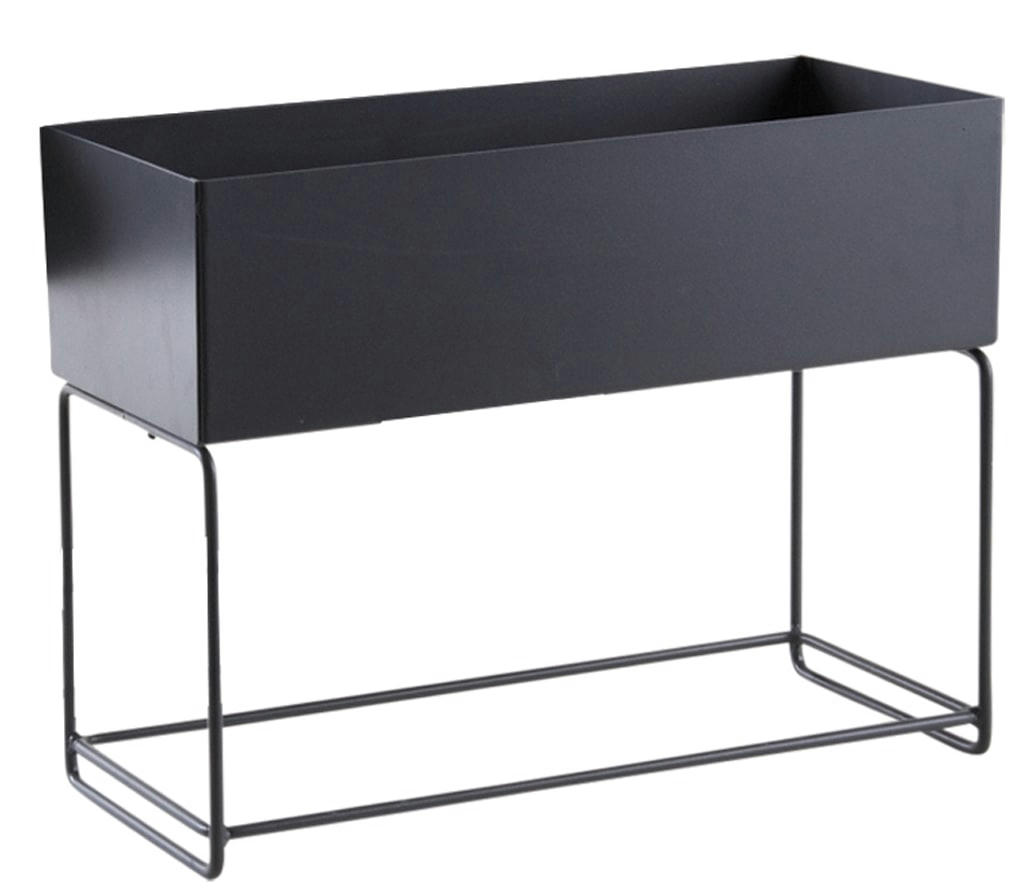 - Sellettes de jardin en métal (lot de 2) rectangulaire