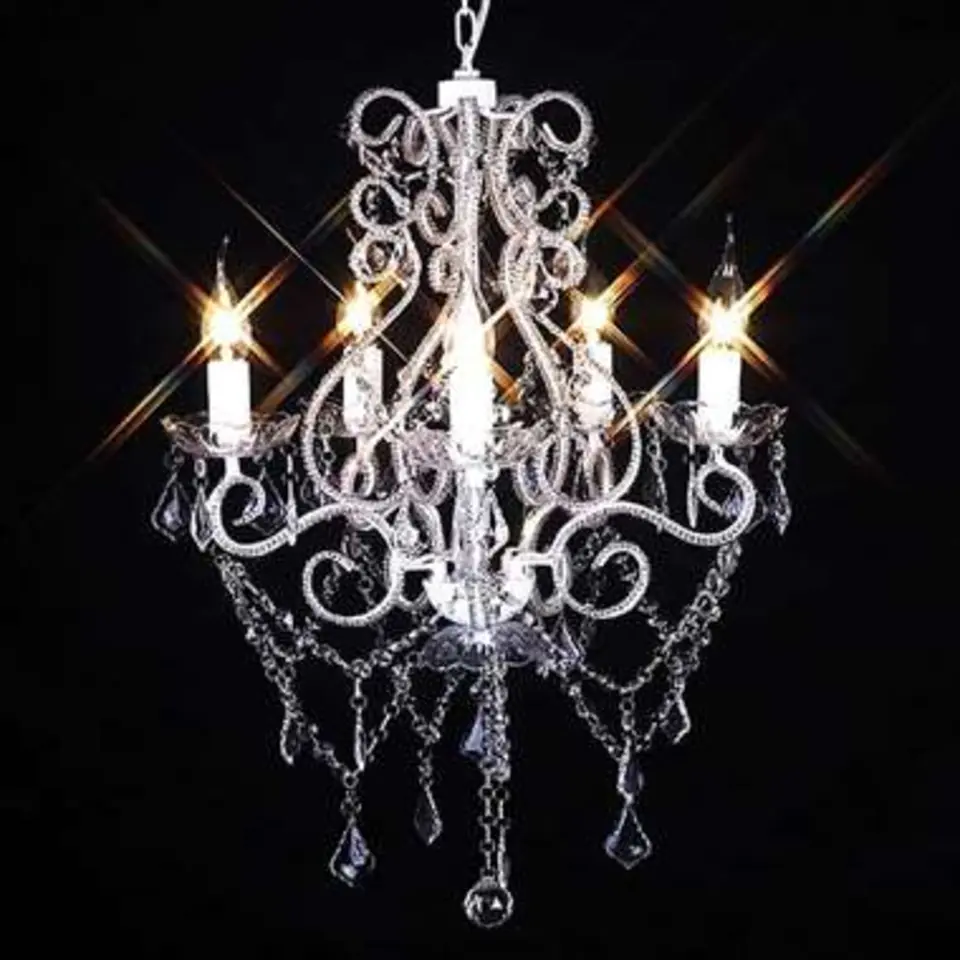 vidaXL - Kroonluchter - Wit - Metaal