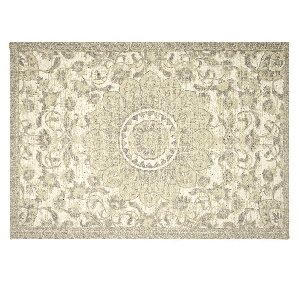 Tapis rectangulaire style oriental à motif beige 60x90cm