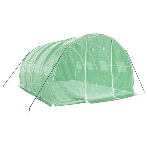 NNEVL Greenhouse with Steel Frame Green 12 m&sup2; 4x3x2 m