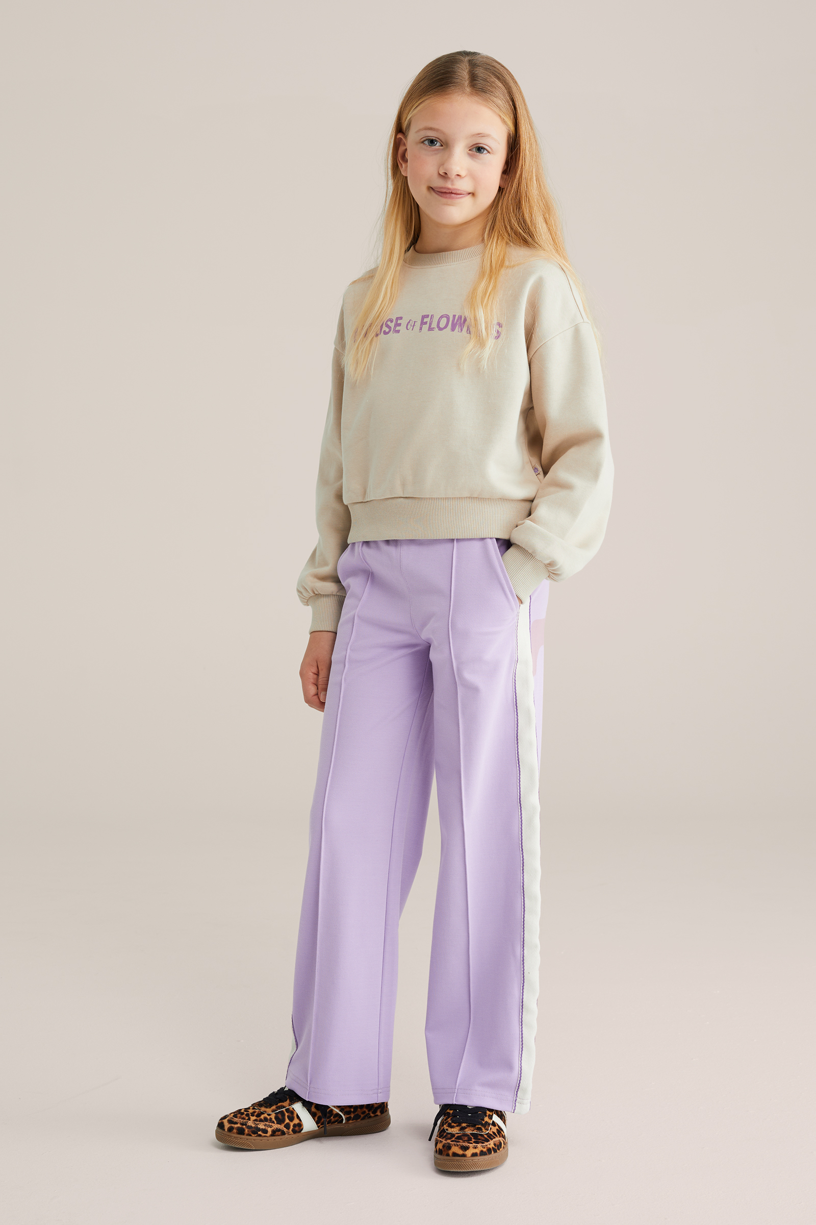 Meisjes wide leg broek