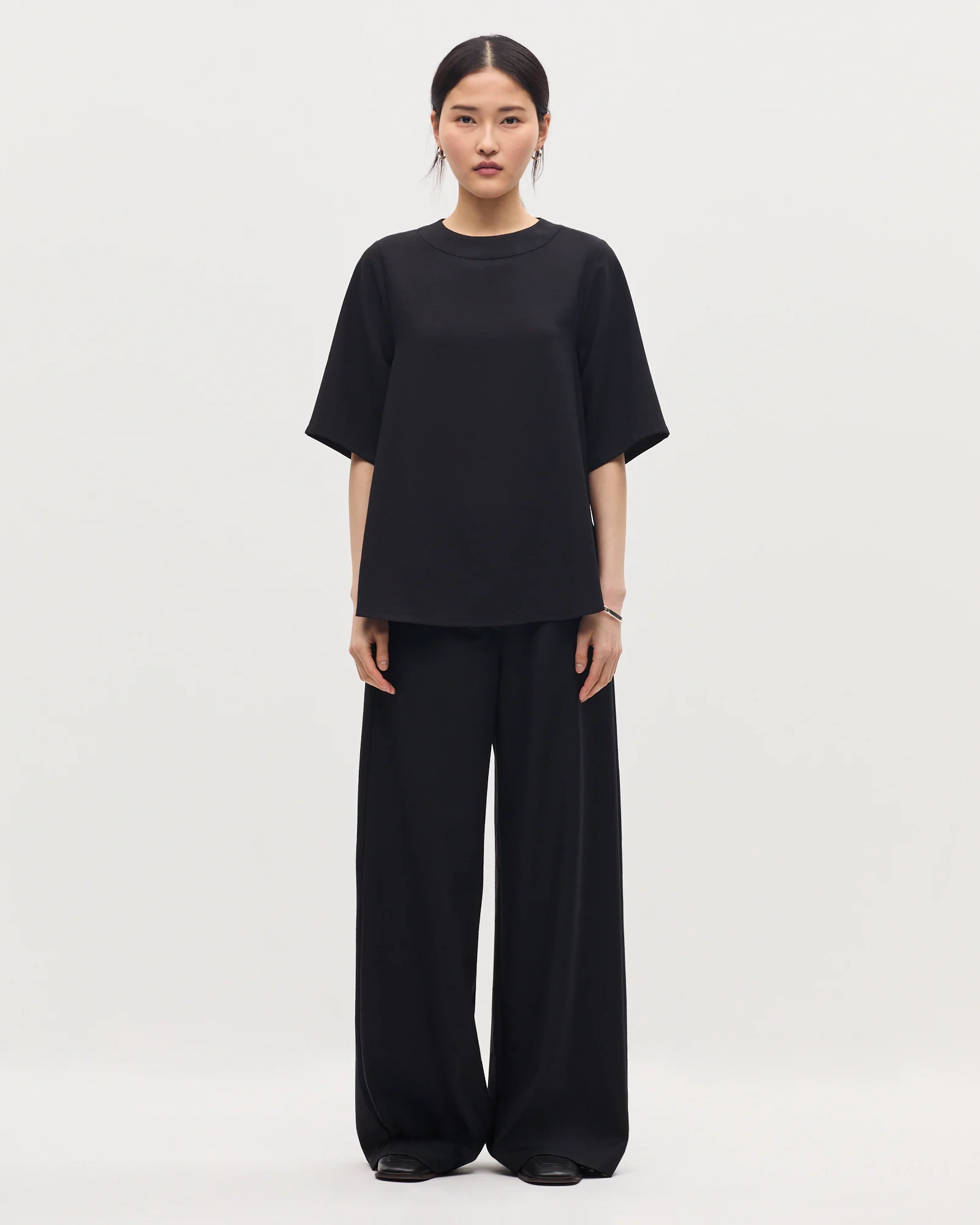 Top en crêpe satiné