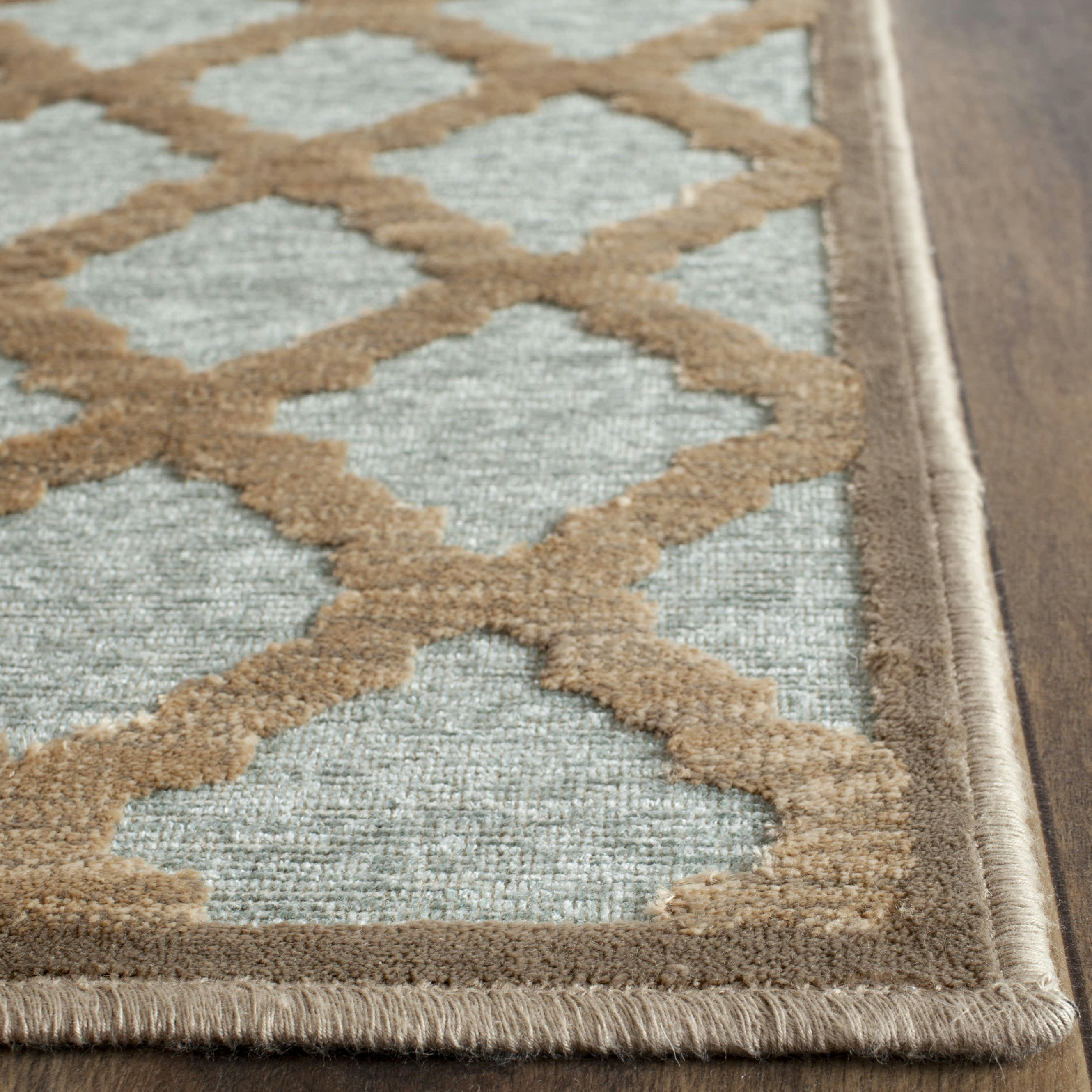 PARADISE - Tapis de salon interieur en mousse & aqua, 66 x 244 cm