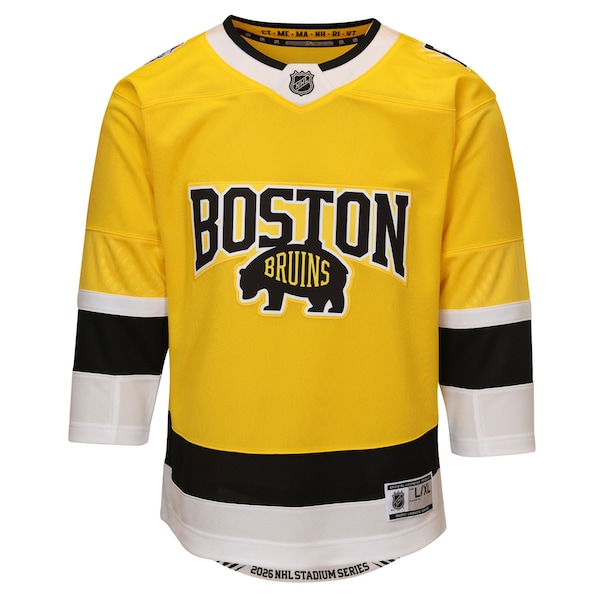 Boston Bruins Outerstuff Youth 2026 Stadium Series Premier Jersey - Gold