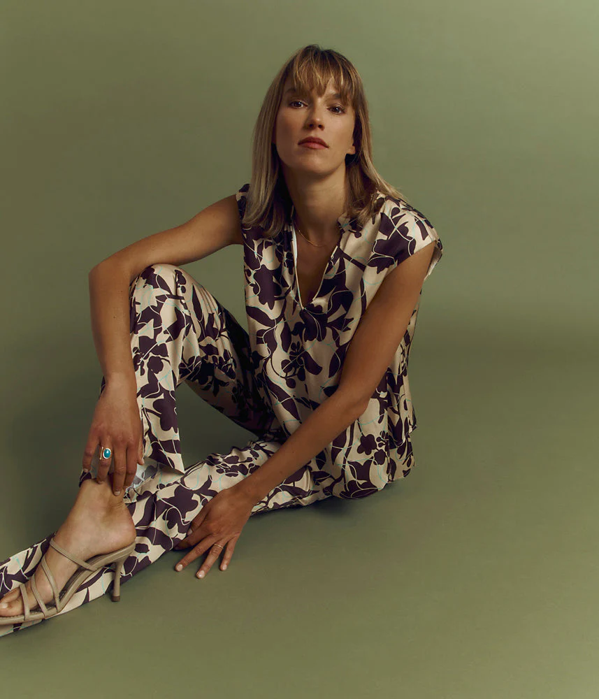 Pantalon imprimé en viscose PARTITION/85085/541