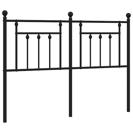 NNEVL Metal Headboard Black 152 cm