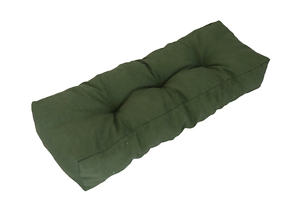 Accoudoir pour coussin palette déperlant uni vert kaki L.58 x l.20 cm Easy for life