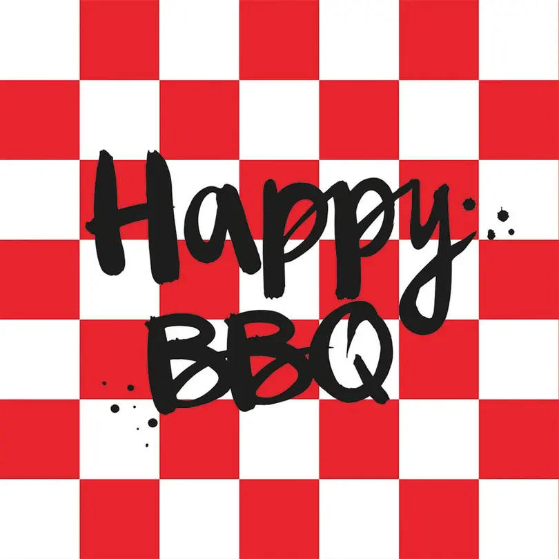 Serviette 6er-Set Happy BBQ