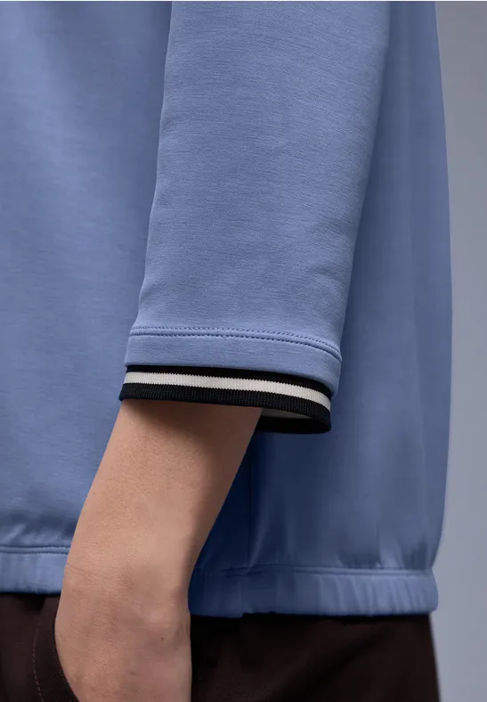 Silk-Look Shirt mit Details