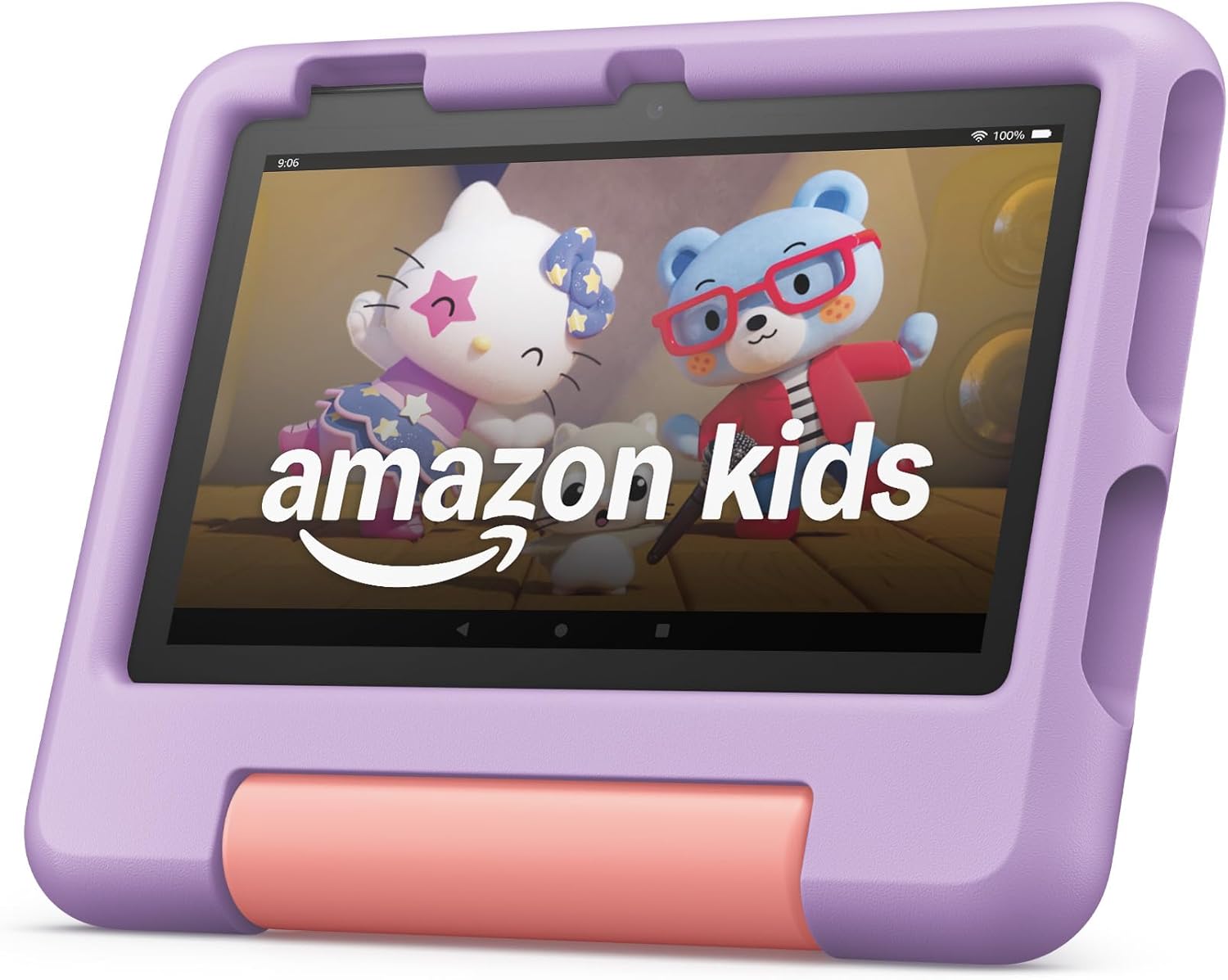 Amazon Fire 7 Kids tablet (newest model) ages 3-7. Top-selling 7 kids tablet on Amazon. Includes ad-free and exclusive content, easy parental controls, 10-hr battery, 16 GB, Purple