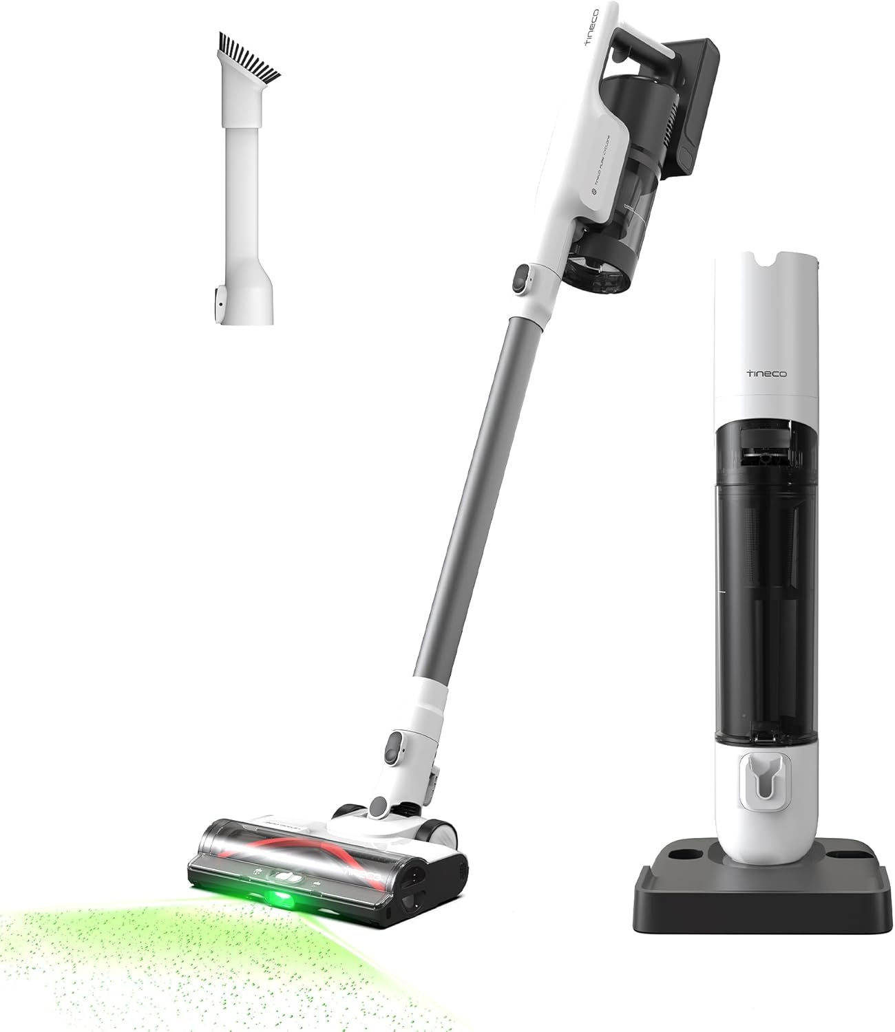 Tineco Pure ONE Station 5 Cordless Smart Vacuum with 2.5L Auto Dust Base, Full-Path Self-Cleaning, 175AW Suction, ZeroTangle Tech, Stick Vacuum Cleaner for Pet Hair, Carpet & Hard Floor