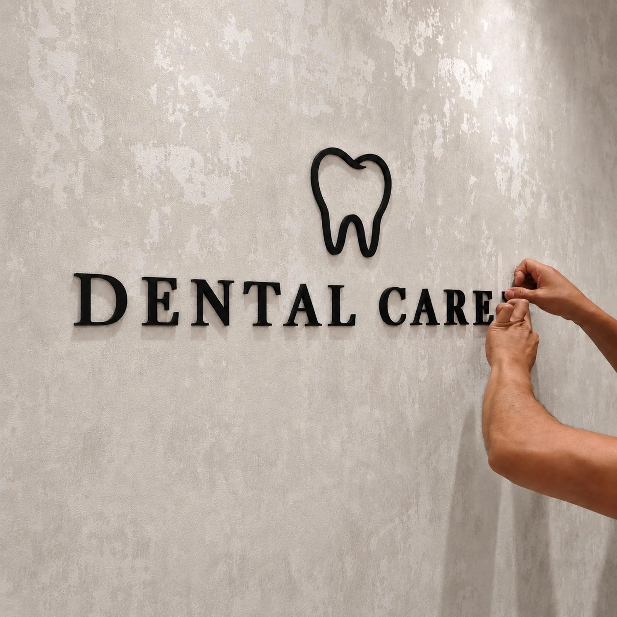Custom Acrylic Logo Sign for Dental Clinic, 3D Wall Sign, Reception Office Decor, Dentist, Orthodontic & Medical Practice
