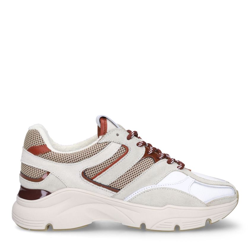 Manfield Grijze suède sneakers