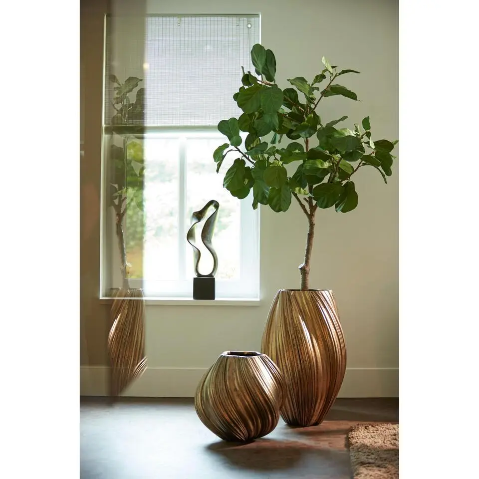 Vaas Yatung - Antiek Brons - &Oslash;34cm