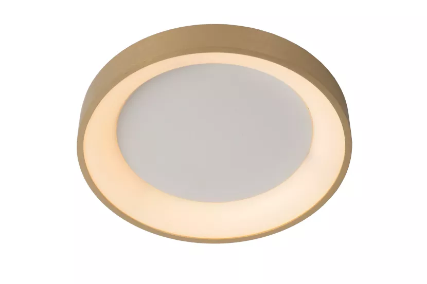 Plafon VIDALokrągły złoto-biały LED 2x20W 28cm 1700lm IP20 Lucide