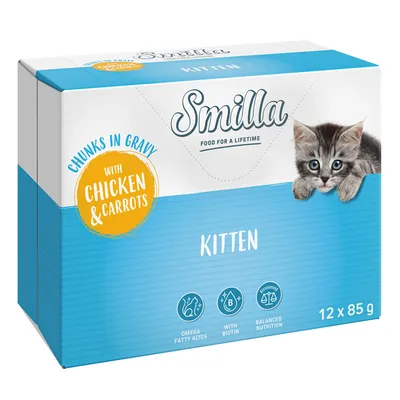 Smilla Kitten Chunks in Gravy with Chicken & Carrots