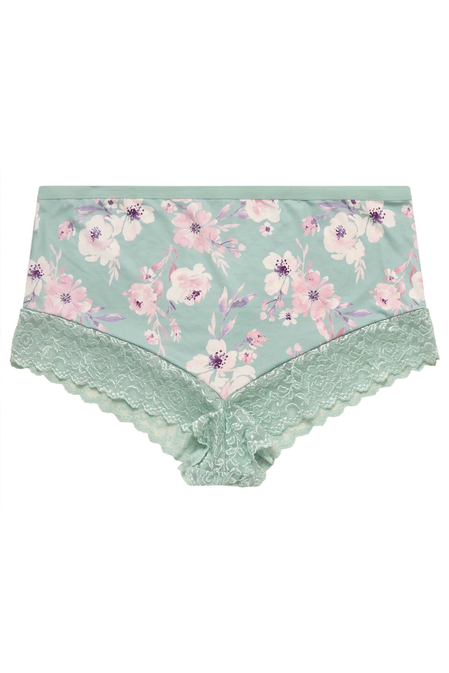 Yours 3 Pack Lace Trim Full Briefs