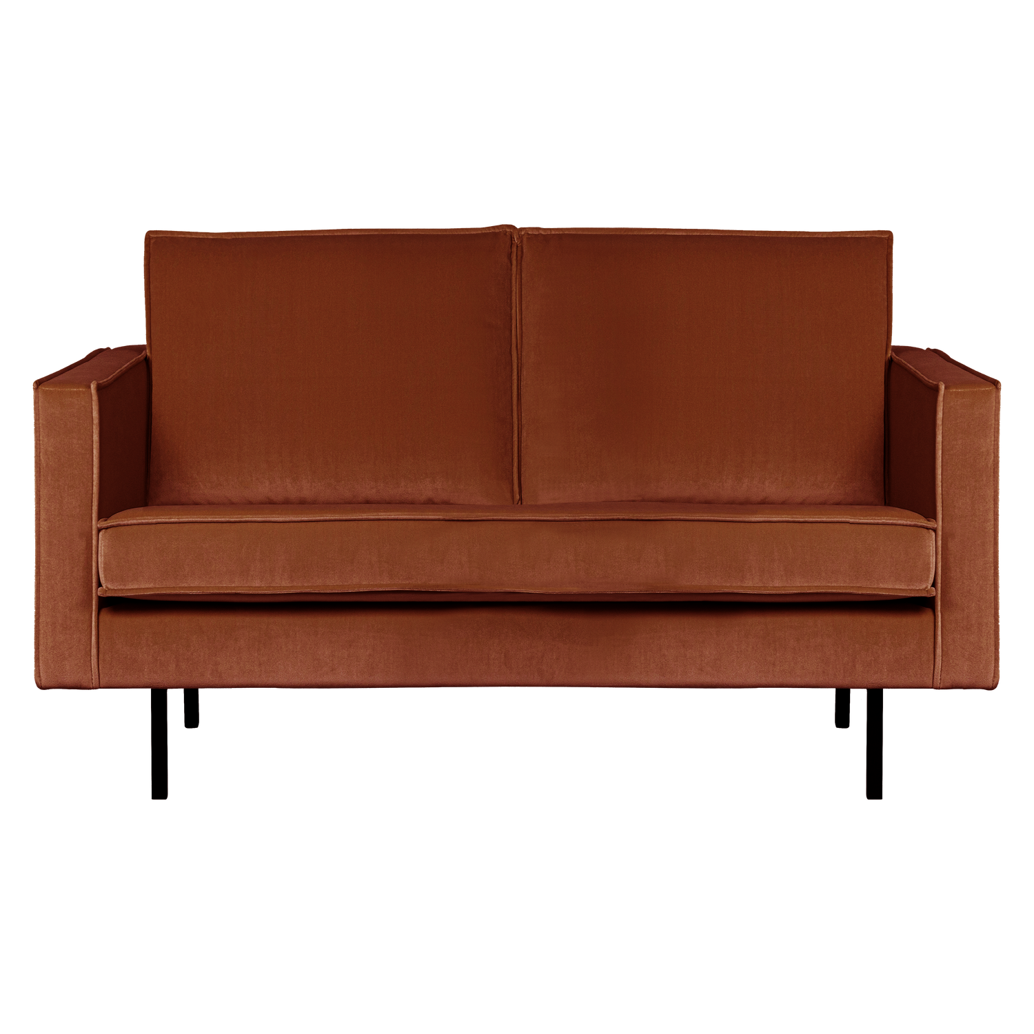 WOOOD 2-zits bank Rodeo - Velvet - Roest - 85x150x86