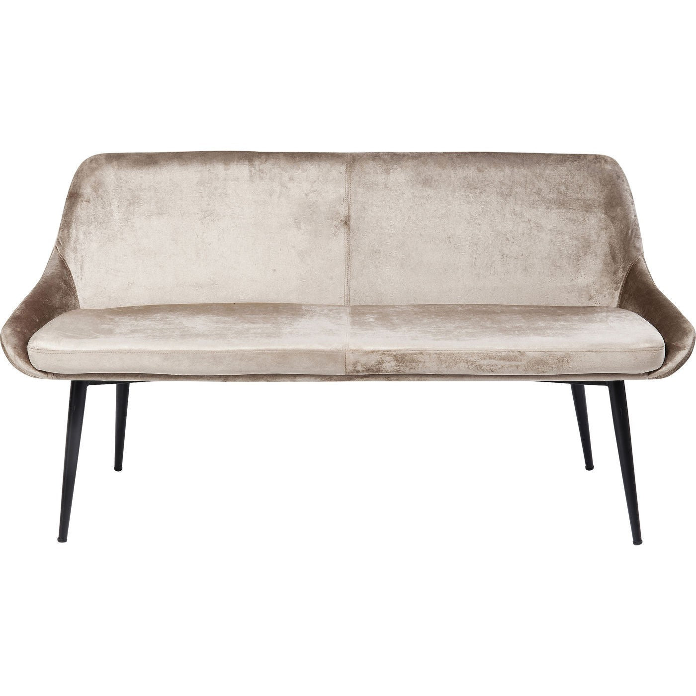 Kare Design Eetkamerbank East Side fluweel beige