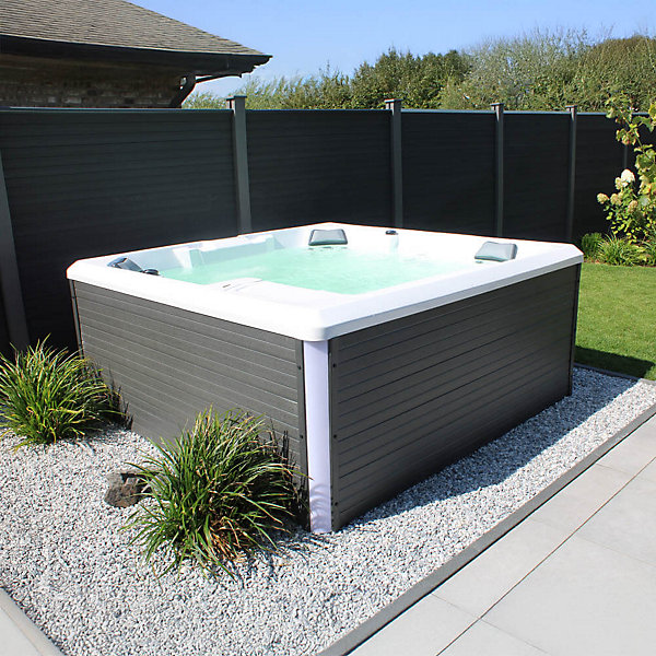 Outdoor Whirlpool STREAM BIG Avec escalier et couverture thermique