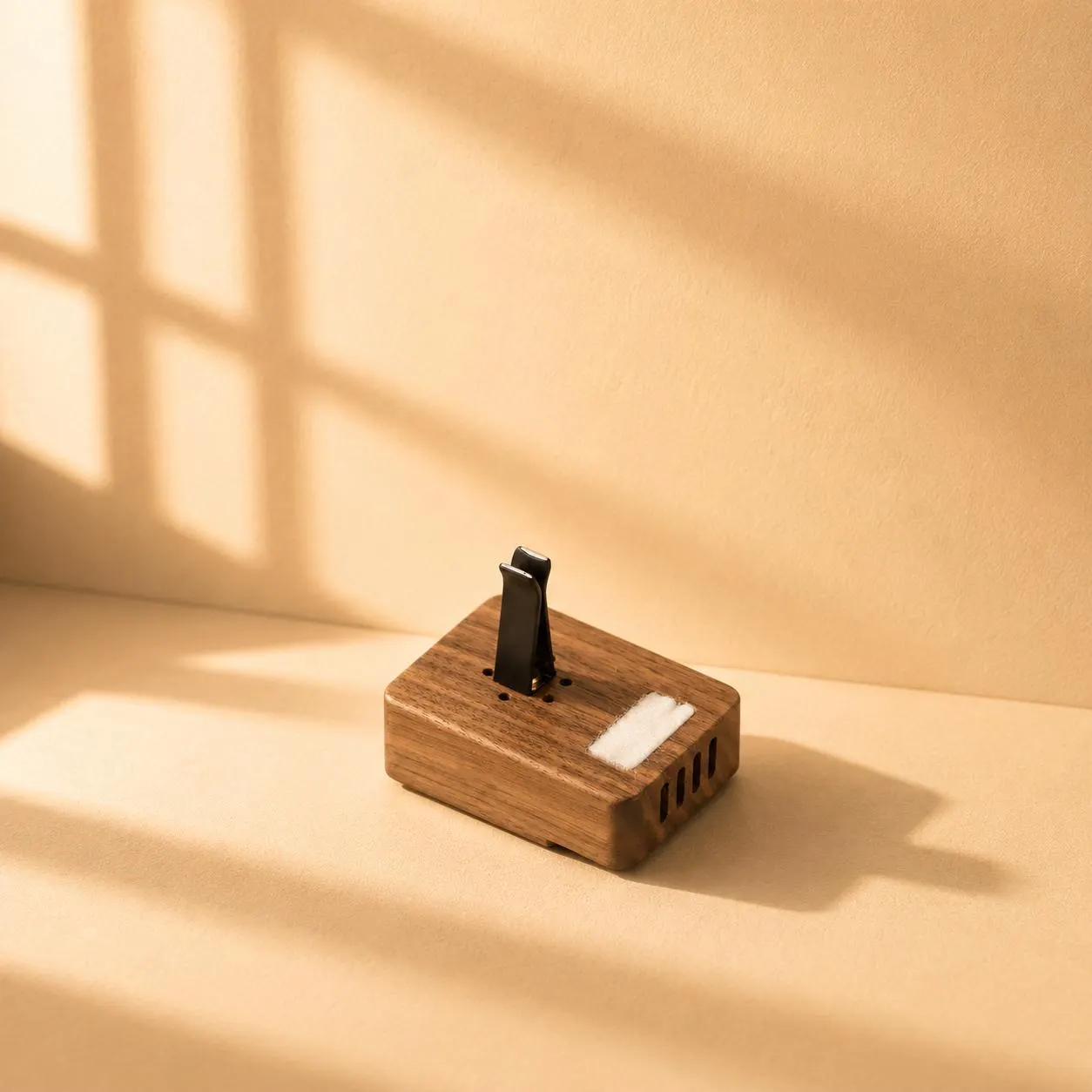Walnut Wood Car Diffuser | Retro Speaker Aromatherapy Vent Clip