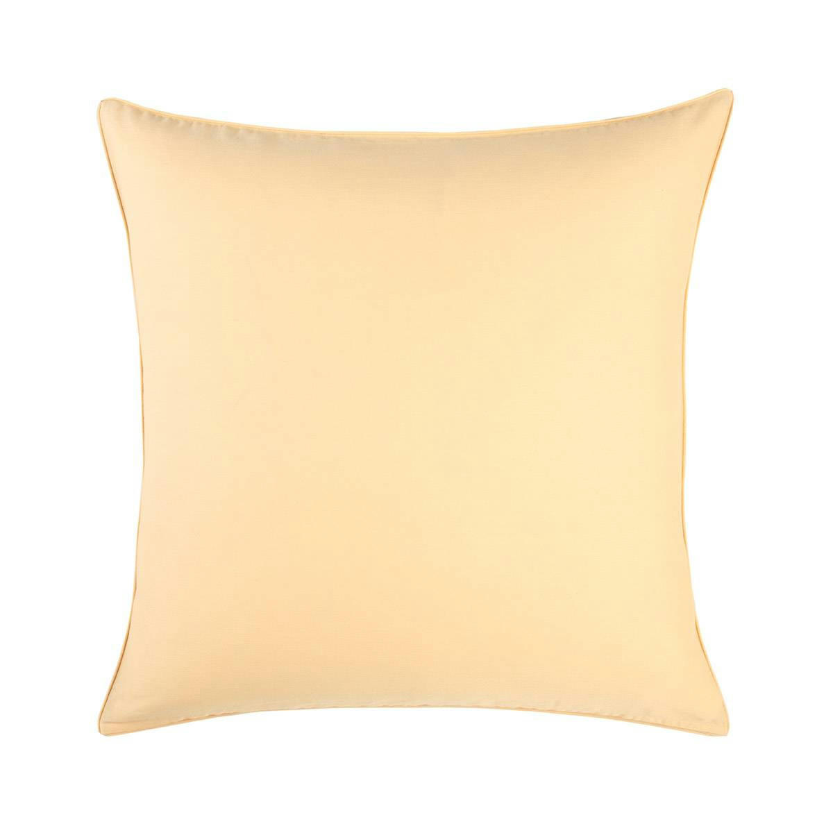 POSIDONIE - Taie d'oreiller en satin de coton lavé bleu 65 x 65 cm