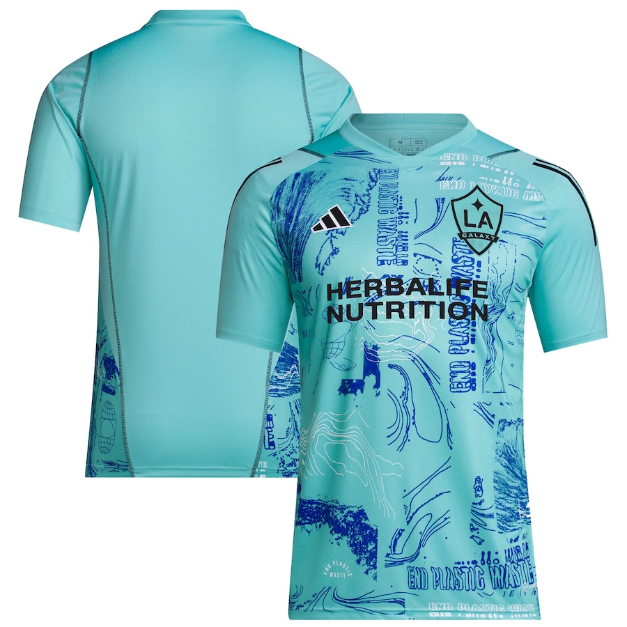 LA Galaxy adidas 2023 One Planet Replica Jersey - Green