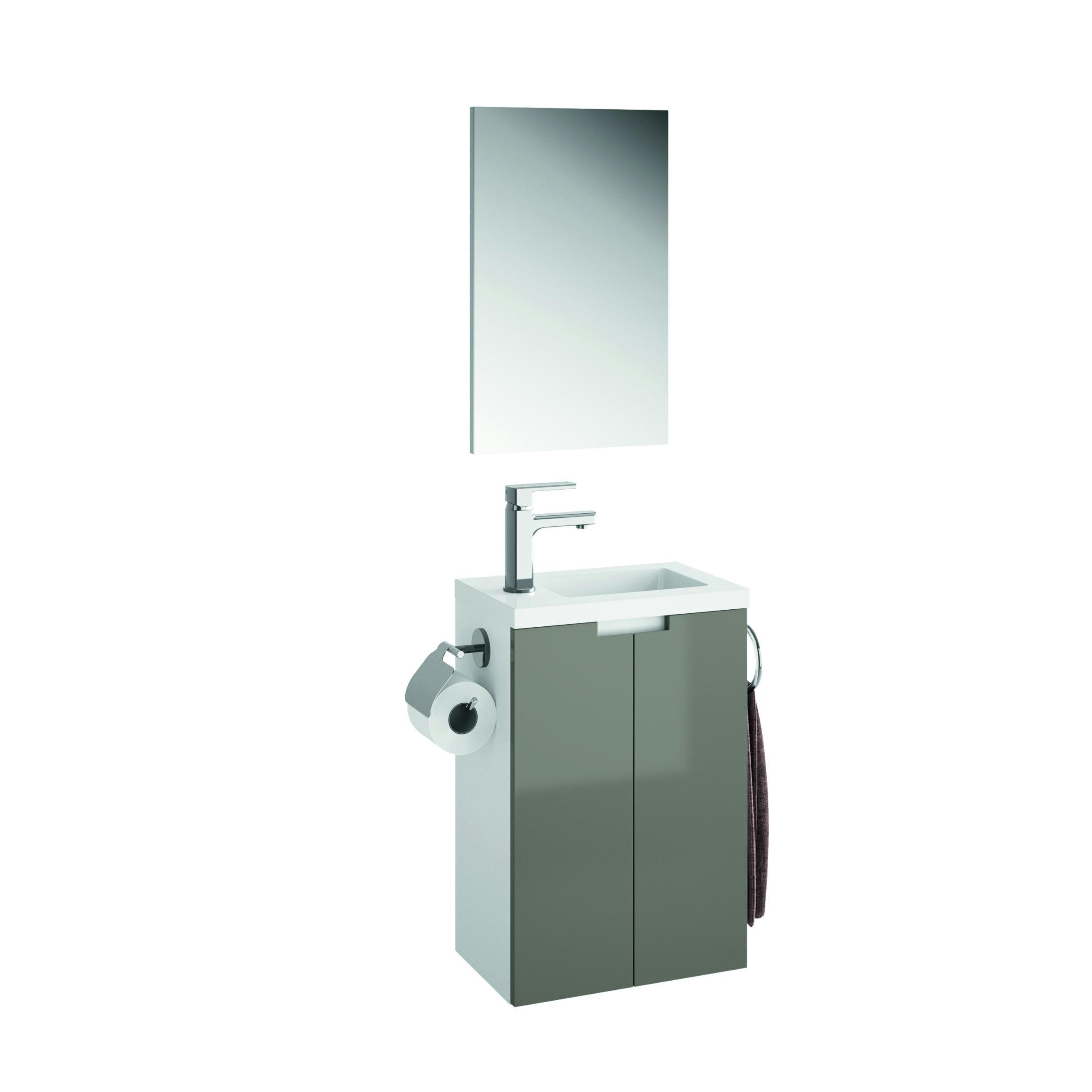 CLOSY PACK - Meuble lave-mains gris anthracite